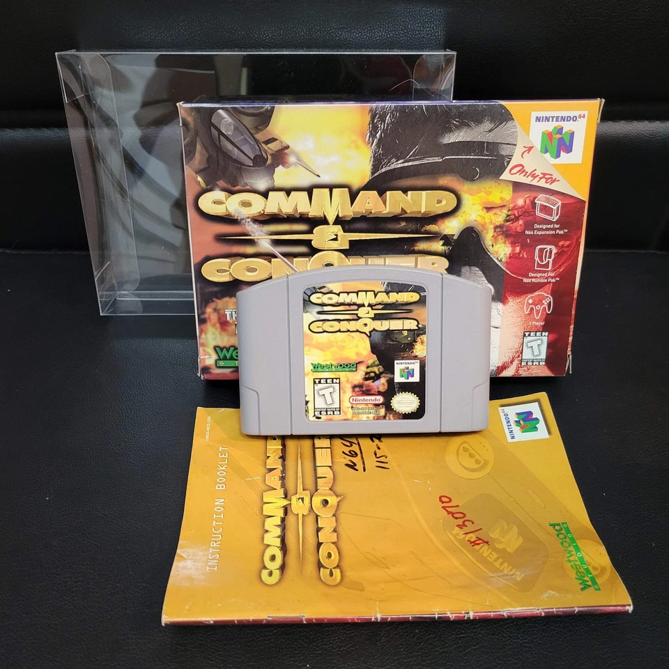 AUTHENTIC Command & Conquer NINTENDO N64 CIB COMPLETE + BOX + INSTRUCTIONS - Image 1 of 4