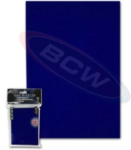 Pack of 50 Max Protection Deck Guards Flat Blue Small / YuGiOh Size sleeves - Picture 1 of 1