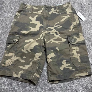 Old Navy Mens Lived In Straight Camo Cargo Shorts Size 29 Camouflage *New w/Tags - Picture 1 of 8