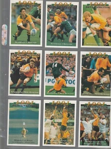 TARJETAS DE COLECCIONISTA DE RUGBY UNIÓN, LOTE DE 9, COPA MUNDIAL 1991 - Imagen 1 de 1