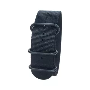 Bertucci DX3 Men Nylon Black ION 26 MM Watch Band Strap - B-114B - Picture 1 of 1
