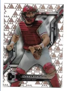 2018 Topps High Tek Johnny Bench Pattern 3 Triangles #HT-JBE Cincinnati Reds - Picture 1 of 2