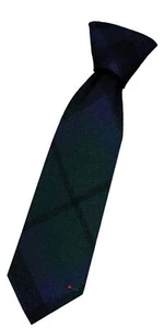 Boys Wool Tie in Scottish Woven Marshall Modern Tartan - Picture 1 of 2