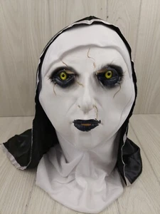 Horror Grusel Zauber Valak Latex Maske Kopftuch Cosplay Halloween Kostüm Böse - Bild 1 von 5
