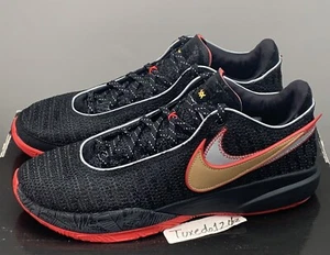 DS Nike Lebron XX Trinity sz13 Black/Gold time machine lakers DJ5423 001 - Picture 1 of 5