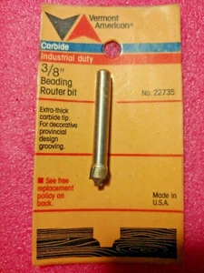 Vermont American 22735, 3/8 Zoll Hartmetallspitze Sicken Router Bit (gekrempelt) - Bild 1 von 2