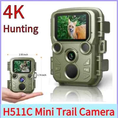 H511C Trail Camera 1080P Long-range Night Vision 4K Wildlife Mini Hunting Camera - Image 1 of 4