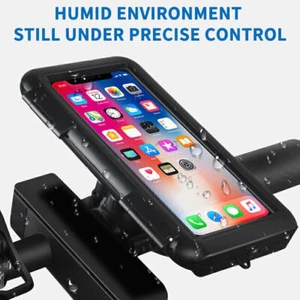 Motorcycle Bike Phone Bag Mobile Cell Holder Waterproof Case Handlebar Universal - Photo 1 sur 10