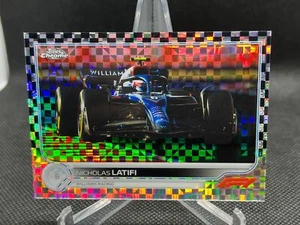 2022 Topps Chrome Formula 1 NICHOLAS LATIFI CHECKER FLAG X-FRACTOR #123 - Picture 1 of 1