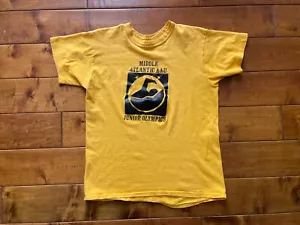 Vintage 1970’s Russell Athletic Gold Label T-shirt (M) - Swim Club Atlantic AAU - Picture 1 of 4