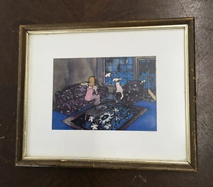 1994 Olivia Batchelder Neumond, warme Nacht, offene Tür. Laser Reproduktionsdruck - Bild 1 von 8