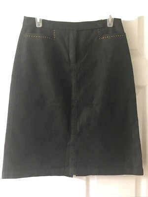 Falda plisada de asfalto hasta la rodilla Esprit para mujer, talla 6/8 Foto 1 de 4