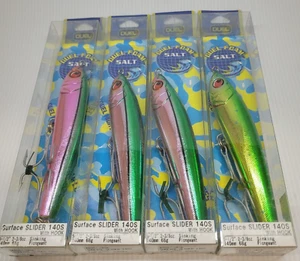 SET S1 4 piezas MIXTO Vintage Duel Superficie Deslizante 140S 140 mm 64 gramos Espuma Señuelo de Pesca - Imagen 1 de 13
