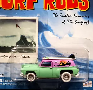 Johnny Lightning CHASE 54 Chevy Panel Waimea Mamas WHITE LIGHTNING Surf Rods Car - Picture 1 of 4