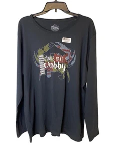 My Maryland Men's Black Long Sleeve Graphic Tee Shirt Size XXL NWT - Picture 1 of 4