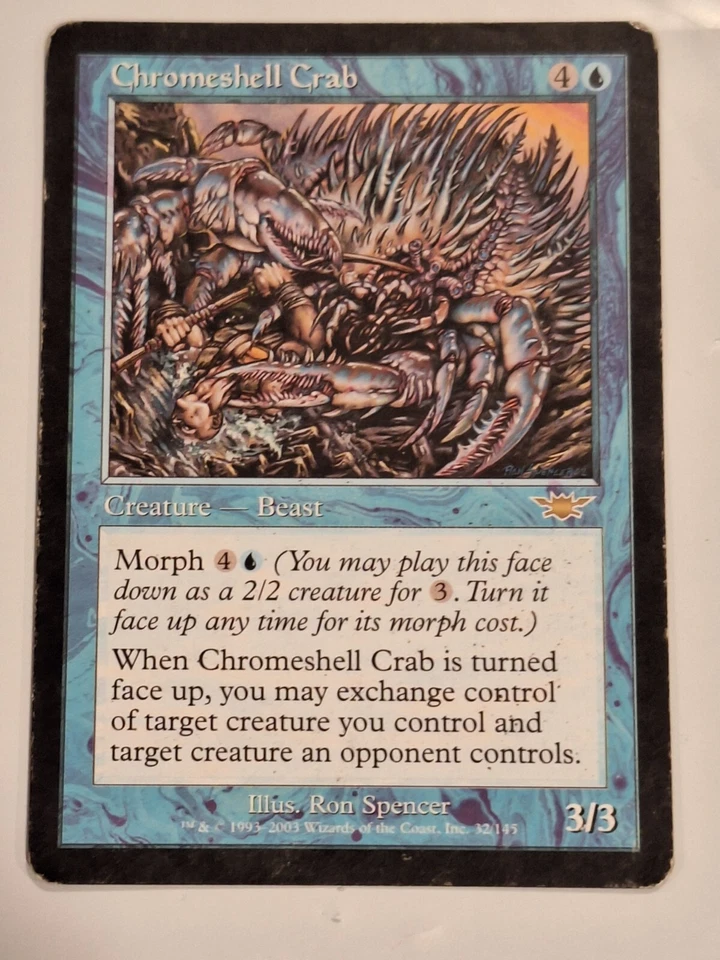 Chromeshell Crab - Legions - Magic the Gathering MTG Nice! - Image 1 of 2