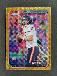 2024 Topps Chrome Football, Austin Reed, Rookie, Gold Geometric Refractor /50 - Picture 1 of 2