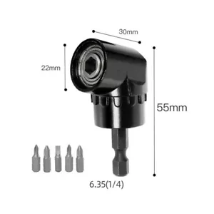 Impact Driver Right Angle Screw Bit Drill Screwdriver Tool 105 Degree 1/4 Hex - Picture 1 of 1