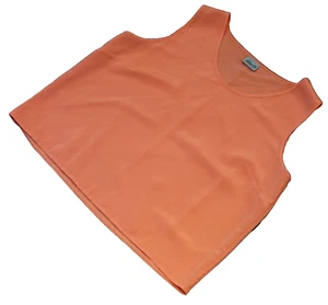 Penningtons Wide Strap Tank Top Lightweight Polyester Peach Orange Women's 2XL - Picture 1 of 5