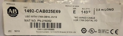 Allen Bradley 1492-CAB025E69  New In Bag - Image 1 of 4