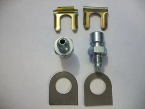 FMR AN -4 MALE X 3/8"-24, FEMALE INVERTED FLARE FITTING KIT,1 PAIR, W/TAB -CLIP - Bild 1 von 4