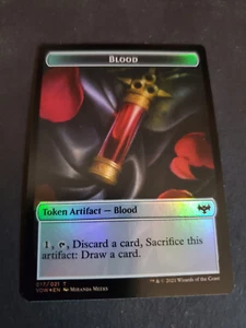 Blood Chandra, Dressed to Kill Emblem (020) Foil Token Crimson Vow MTG NM - Picture 1 of 2