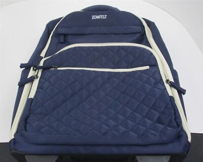 ZOMFELT Mochila con Ruedas para Mujer, Mochila para Laptop de 17 Pulgadas con Bolsa para Artículos de Aseo Foto 1 de 4