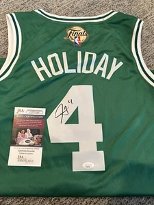Jrue Holiday Signed Boston Celtics NBA Finals Jersey JSA COA Authentic Auto NBA - Picture 1 of 4