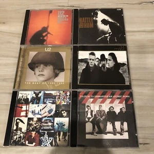 U2 CD 💿 LOT - 6 CDs Under A Blood Red Sky Rattle & Hum Joshua Tree Atomic - Picture 1 of 9