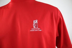 Nike Golf Fit Dry Granite Bay Junior Golf Camp Camicia Uomo Ricamata Taglia L - Foto 1 di 8