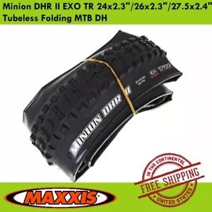 Maxxis Minion DHR II EXO TR 24x2.3""/26x2.3""/27,5x2.4"" schlauchlos klappbar MTB DH - Bild 1 von 8