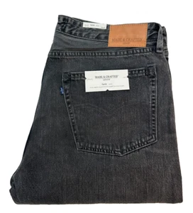 Levi's Made &Crafted Tack Slim Straight Men's Jeans W38 L34 Grey Denim New - Picture 1 of 11