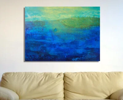 Original  26”x38” Acrylic, Signed, Abstract - Image 1 of 3