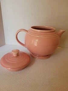 VINTAGE SELTENE ROSA Sevilla Teekanne - 1940er - Cameron Clay Products - gemarkt USA - Bild 1 von 12