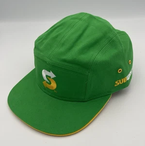 Subway Sandwiches Mütze Kappe Mitarbeiter Uniform 5-Panel Snapback Hat grün Logo - Bild 1 von 5