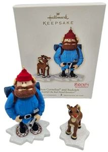 Hallmark KEEPSAKE Yukon Cornelius Rudolph the Red-Nosed Reindeer 2 Ornaments New - Picture 1 of 8