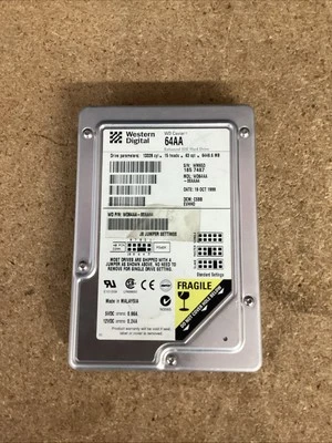 Vintage WESTERN DIGITAL WD Caviar 64AA 6.4GB IDE 3.5 HDD Hard Drive - Image 1 of 2