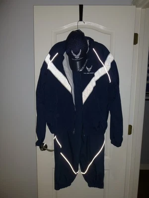 US Air Force PTU Para hombres Entrenamiento Completo Traje de Pista Chaqueta, Sombrero Pantalones Talla L - Nuevo con Etiquetas Foto 1 de 4