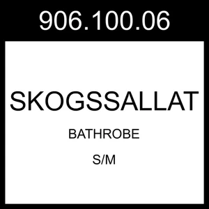 IKEA SKOGSSALLAT Bademantel rot-rosa/gestreift S/M 906.100.06 - Bild 1 von 1