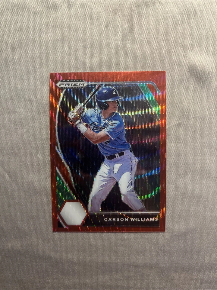 2021 Panini Prizm Draft Picks - Carson Williams #PDP28 Red Wave Prizm (RC) - Image 1 of 1