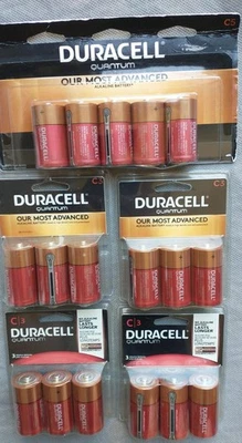 Duracell Quantum Alkaline Size C Batteries C5 Total of 17 Batteries NEW - Image 1 of 2