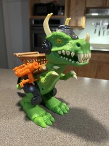 Grossery Gang Time Wars Chomp 'n' Chew Trash-O-Saur dinosauro verde senza missili - Foto 1 di 6