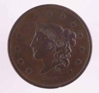 1836 Coronet Head Large Cent (B2804) - Image 1 of 2