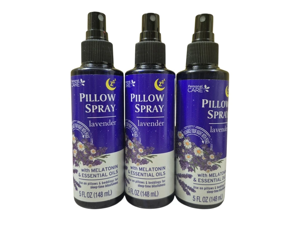 3 PACK Lavender Pillow Spray Mist w/ Melatonin & Essential Oils 5oz ea. New - Image 1 of 1