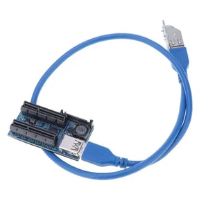 X1 To Dual 4X Adapter Slot Riser Cable X4 X8 X16 - Bild 1 von 5