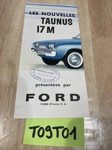 Ford Taunus 17M prospectus catalogue brochure publicité automobile - Bild 1 von 4