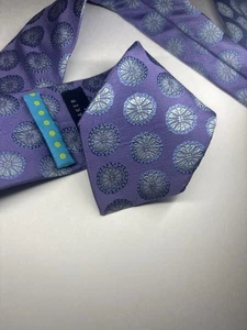 "Corbata Ted Baker London para hombre 100 % seda púrpura floral corbata jacquard 58"" X 3,25""" - Imagen 1 de 9