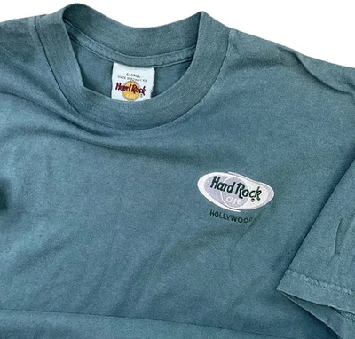 Camiseta De Colección Hard Rock Café Hollywood Bordada Años 90 Camiseta Hombres Talla S EE. UU. Foto 1 de 4