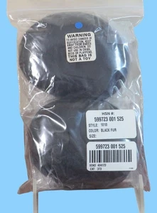 EarMitts paraorecchie senza fascia con fodera Thinsulate pelliccia sintetica nera taglia unica - Foto 1 di 3