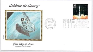 #3187d U.S. LAUNCHES SATELLITES EXPLORER 1 BRIEFMARKE ERSTER AUSGABETAG COLORANO FDC - Bild 1 von 1